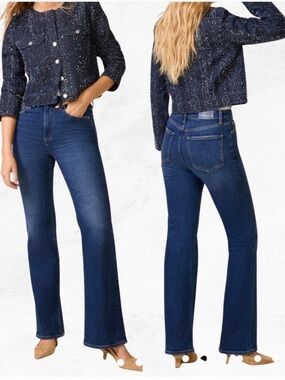 Pistola Petite Evie High Rise Slim Bootcut Jean 29P NWOT Dark Blue Wash